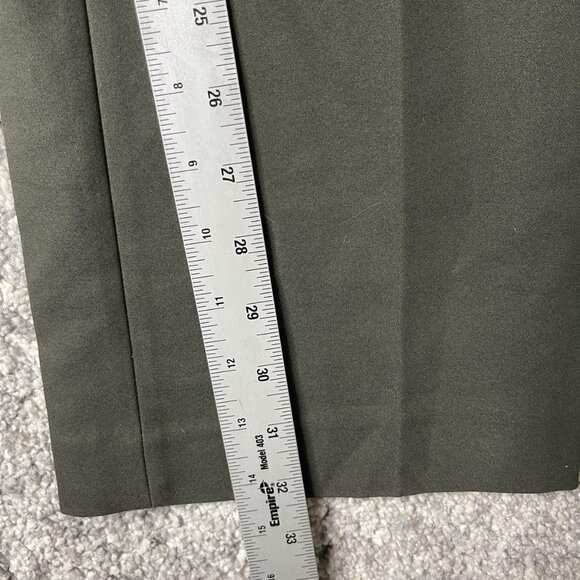 Express Pants Womens 8R Olive Green Columnist Barely Boot Mid Rise Dress Work - Picture 2 of 12